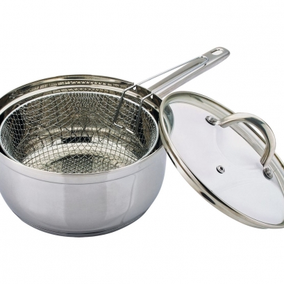105 22cm Stainless Steel Chip Pan